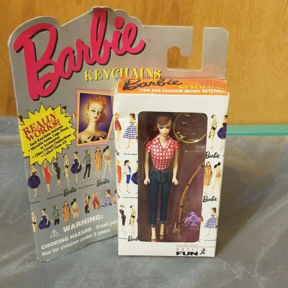 vintage barbie keychain